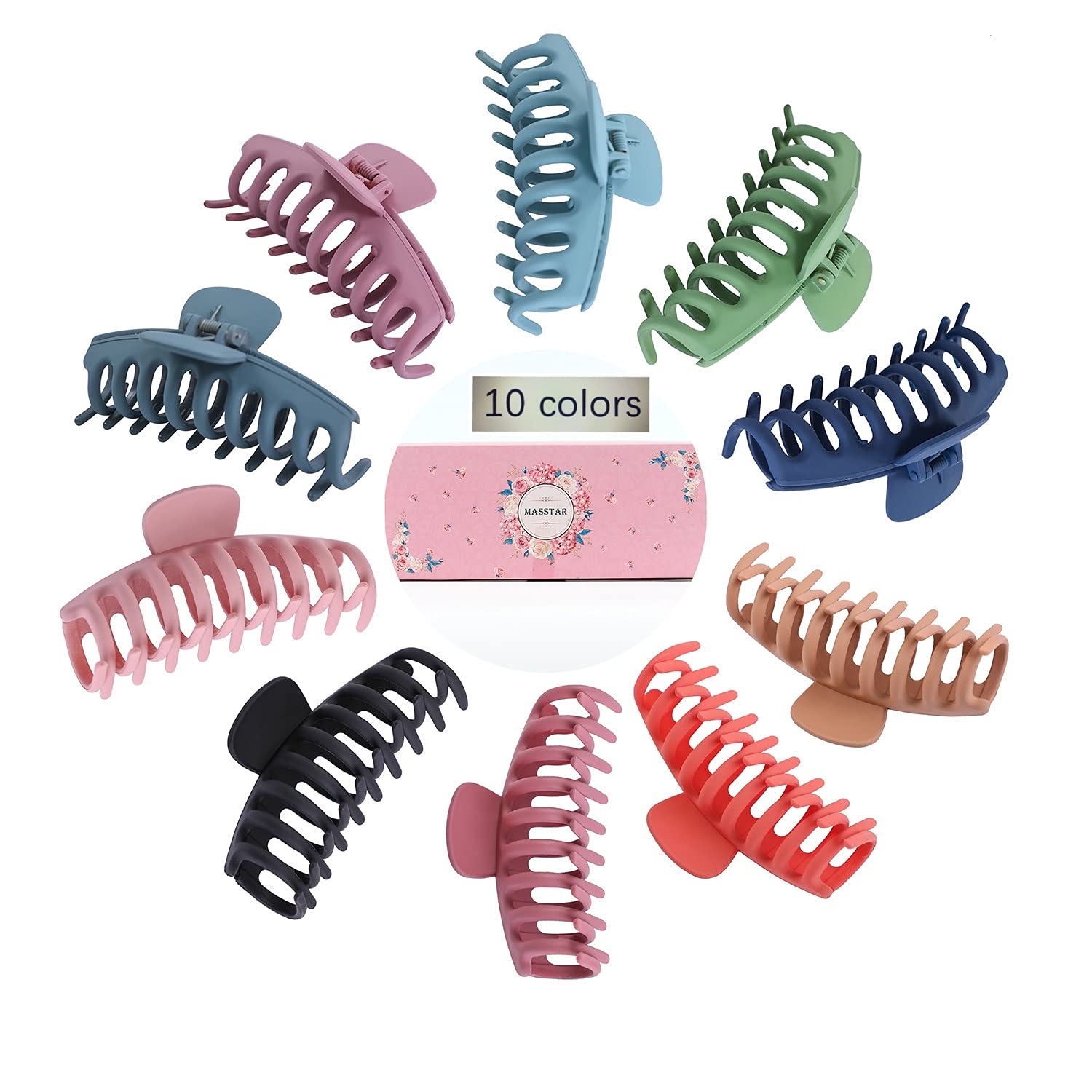 Big Hair Claw Clips 4 Inch Nonslip Large Claw Clip For Women Thin