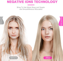 Load image into Gallery viewer, Ionic Hair Dryer, 1800w Hair Dryer Professional Ionic Salon Hair Dryer With 3 Heating/2 Speed/Cold Settings,2 Nozzles With 1 Diffuser For Home Salon Travel Pregnant Child
